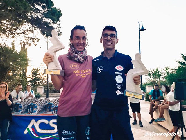 Al ventiduesimo Trofeo Podistico Città di Valderice vittorie assolute di Azzurra Agrusa e Michele Galfano