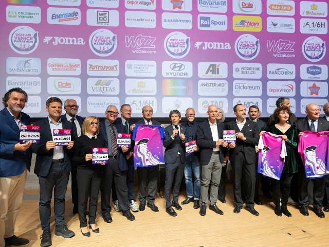 Presentata la 39^ Wizz Air Venicemarathon con oltre 20.000 iscritti e più del 40% di stranieri