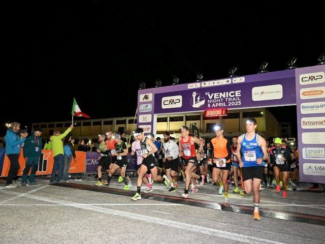 Nicolò Petrin ed Elisa Sartori illuminano il 9° CMP Venice Night Trail di Venezia