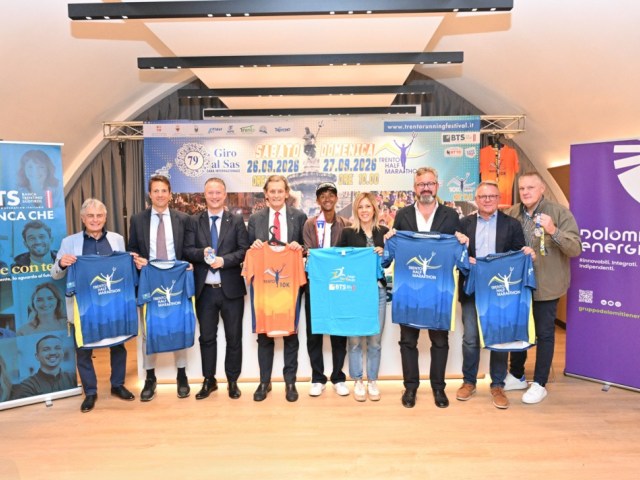 Presentato il BTS Trento Running Festival, al via sabato 26 e domenica 27 settembre 2026