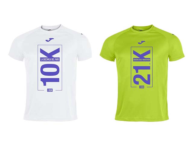 Un mese a Bibione Half Marathon e Diecimila del faro, t-shirt Joma per tutti