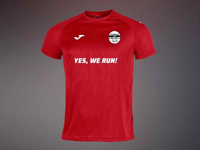 7^ Joma Corsa dei Castelli, “Yes We Run” è il motto sulla T-shirt tecnica