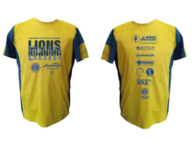 DF Mountain firma la T-shirt della 2^ Lions running, la gara più bella di sempre