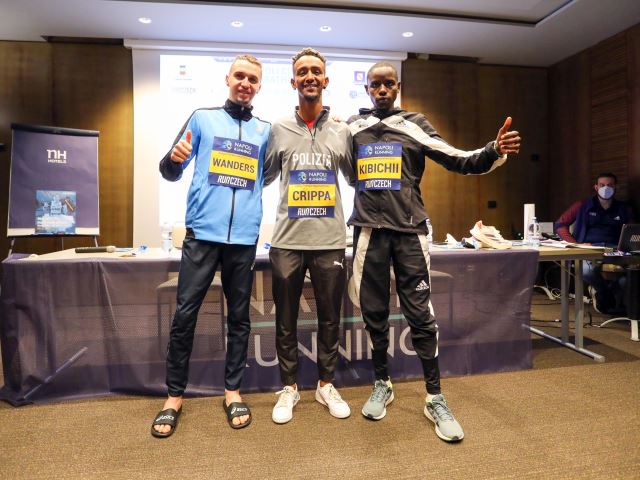 Napoli City Half Marathon, presentati tre protagonisti Crippa, Wanders e Kibichii