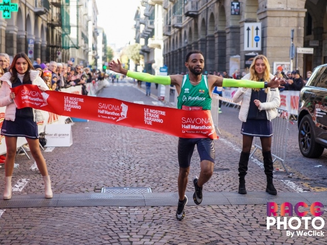 Alla Savona Half Marathon Dinksa vince con il record