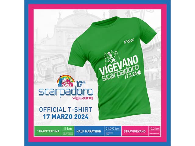 La 17^ Scarpadoro si tinge di verde! Ecco la t-shirt di colore verde dedicata a San Patrizio!