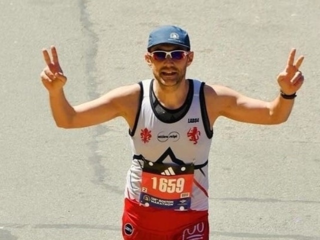 Stefano Farina del GS 100 km del Passatore conclude la Maratona di Boston