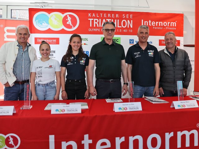Presentato oggi il 34° Triathlon Lago di Caldaro nella sede Internorm di Bolzano
