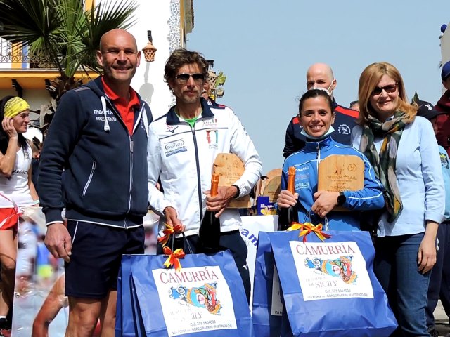 Record di partecipazione alla prima edizione dell’Urban Trail di Borgo Parrini a Partinico con le vittorie assolute di M.Grazia Bilello e Giovanni Soffietto
