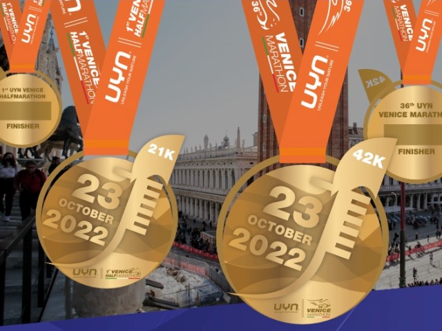 36^ UYN Venicemarathon 42K-21K-10K: ecco la medaglia scelta dai runners!