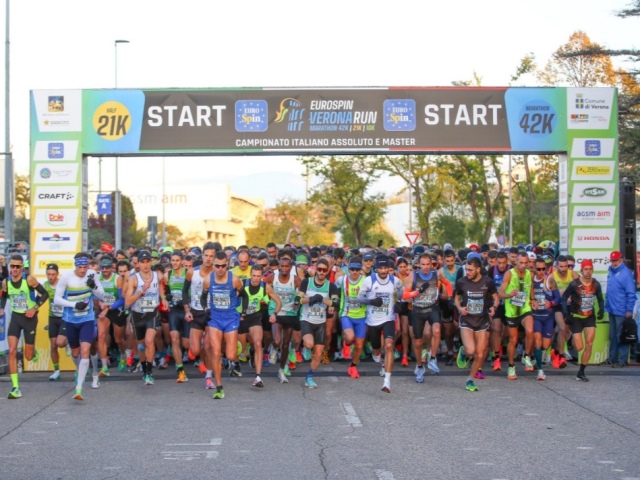 Vincono Epis e Agostini, Verona è tricolore con la 22^ Eurospin Verona Run Marathon 42k/21k/10k